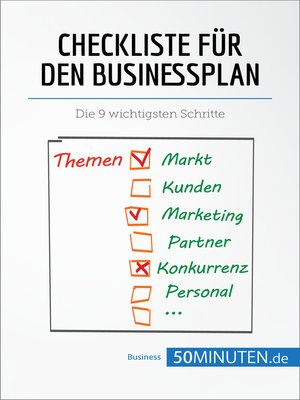 cover image of Checkliste für den Businessplan